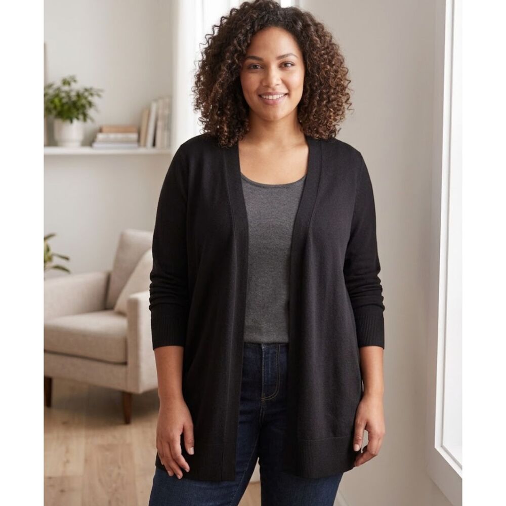 New Lane Bryant Modern Long-Sleeve Open-Front Cardigan Women's Size 18/20